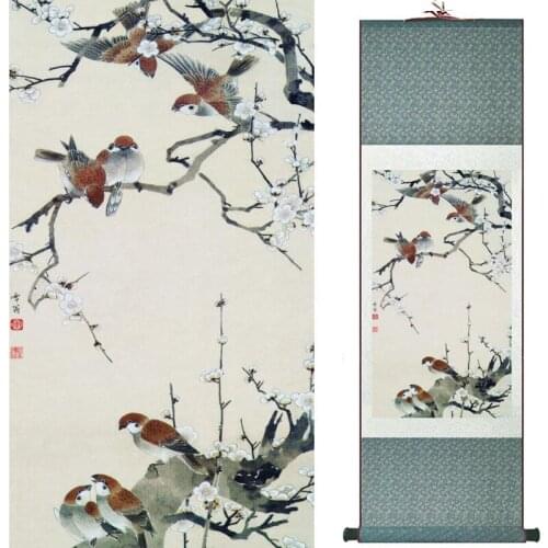 Birds and flowers painting home office decoration painting living room painting 19082401