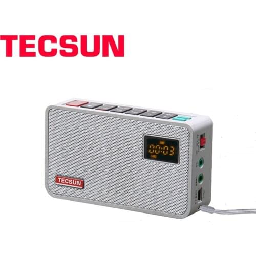 TECSUN ICR-100 Mini-loudspeaker Recorder MP3 Player Radio FM 76-108 loudspeaker Free Shipping