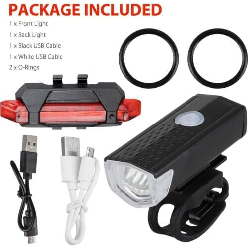 Bicycle Tail Light LED Bike Light Night Riding Safety Warning Lamp USB Rechargeable Waterproof Bike Cycling Bicycle Accessories