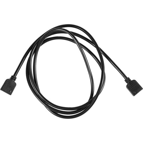 WSFS Hot LED Strips RGB 4 Pin Female to Female Connector Extension Cable Black 1M