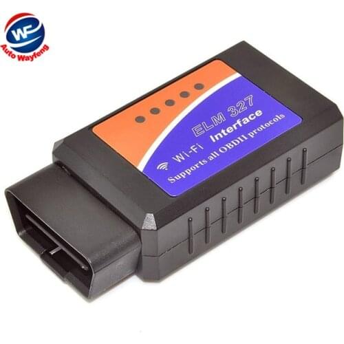 Factory Price Wireless ELM327 WiFi OBD 2 For Android 4.2 Car DVD WiFi ELM327 OBD II Scanner Free Shipping WF