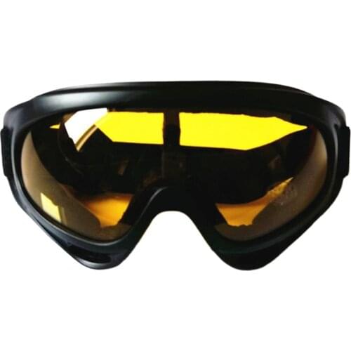 1 Pair Wind Glasses Anti-fog Snow Goggles Adjustable for Riding Motorcycle