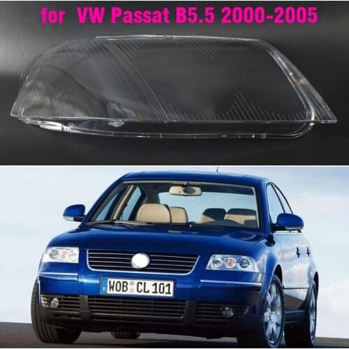 1pcs Car Front Headlight Lens Cover For vw Passat B5.5 2000 2001 2002 2003 2004 2005 Auto Lampshade covers housing transparent