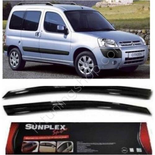 For CITROEN BERLINGO Rain Wind Deflector 2 Pcs 2002-2007 Sunshade Curtains Car Windshield Auto Accessory Universal Spilitter