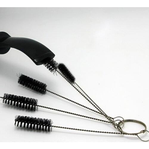 5pcs/set New Durable Nylon Shank Briar Tobacco Pipe Cleaner Cleaning Stainless Steel Brush High Quality SCVD889