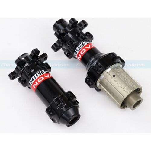 7-Tiger 323g 24 28 Holes Straight Pull NOVATEC Super Light Disc Hubs D411SB D412SB for Road Disc,QR or Thru Axle XD XX1 availabl