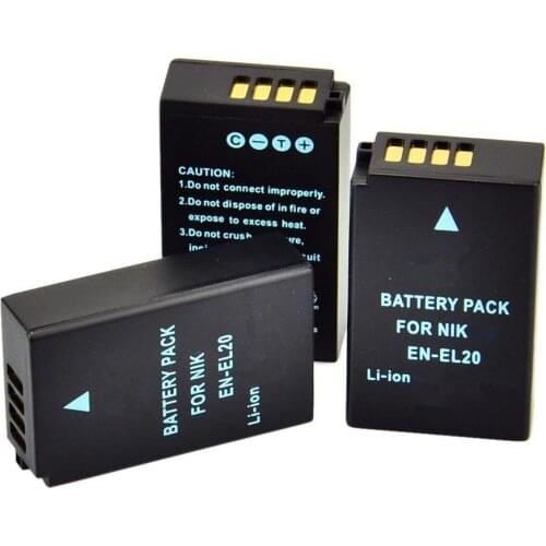 EN-EL20 EN EL20 ENEL20 Camera Battery for Nikon 1 AW1, 1 J1, J2, J3, S1, 1 V3, P950 and COOLPIX A