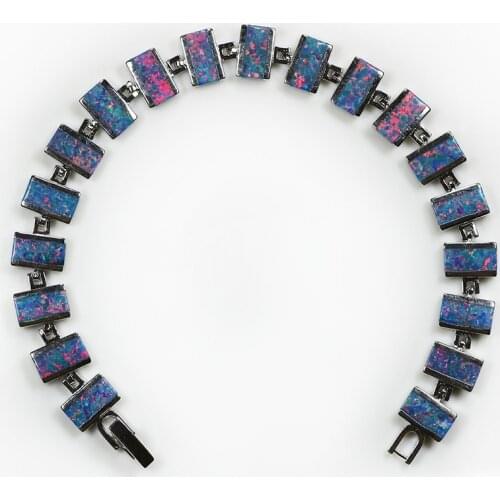 SZ0040 Hot Sale Bohemia Purple Opal Bracelets & Bangles for Women Jewelry