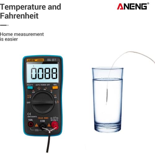 AN8002 Digital Multimeter 6000 counts digital multimeter profesional capacitor tester meter richmeters inductance meter
