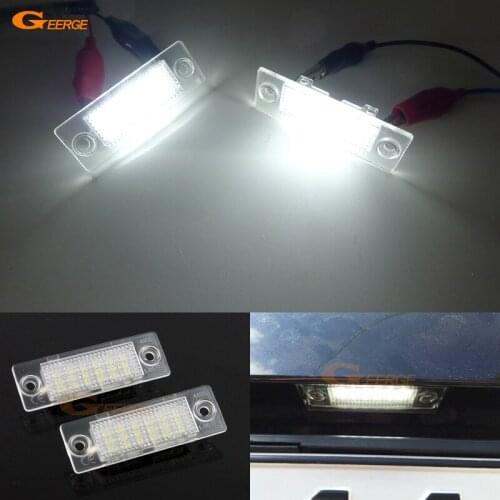For Skoda Superb 2002-2008 Excellent Ultra bright Smd Led License plate lamp light lamp No OBC error car Accessories