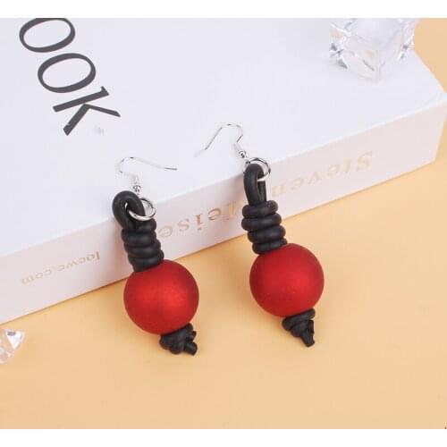 JID Statement Exquisite Hanging Earrings Unusual Simulated Red Pearl Earrings Casual Wear Accessories Ladies Jewelry Rare Things