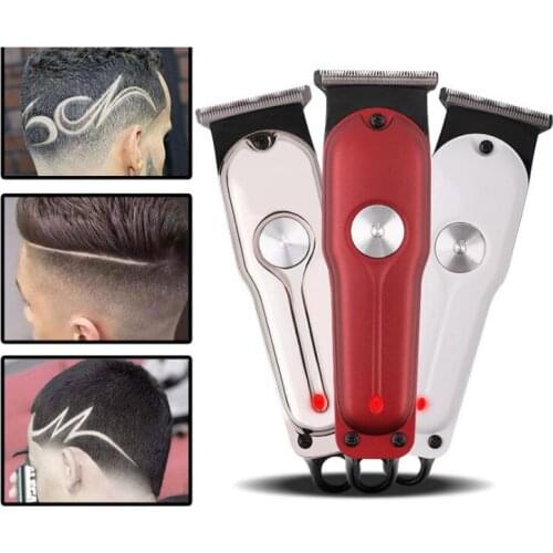 Jd hair trimmer USB rechargeable hair clipper haircut machine oilhead clipper white hair carving clipper beard trimmer