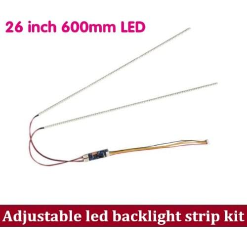 50PCS 600mm*4mm*2mm LED Backlight Strip Kit,Update 26" 26 inch CCFL LCD Screen to LED Monitor,Brightness adjustable