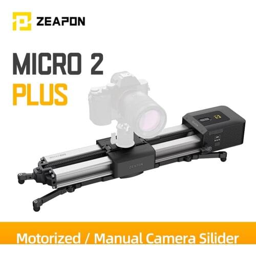Zeapon Motorized Micro 2 Plus Camera Slider Portable Travel Distance 54cm/21.2in 4.5kg All-Direction Capacity 39 Decibels Motor