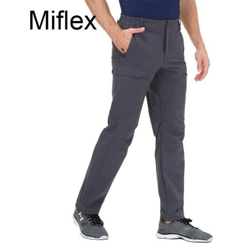 Miflex Mens Outdoor Hiking Pants Stretch Ripstop Nylon Travel Pants Lightweight, Quick Dry, Water Resistance
