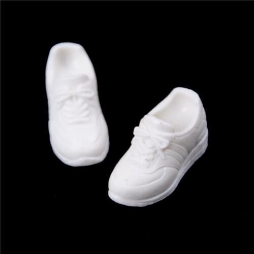 Pizies 1pair cute Doll Shoes Sport White Shoes For Blyth Doll Suitable For Licca 1/6 Doll