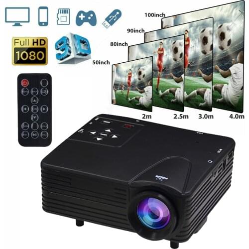 Mini Projector HD 1080P Portable Home Cinema LED Movie Video Theater Multimedia