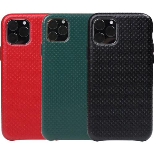 For iPhone 11 11 Pro 11 Pro Max Luxury Genuine Cow Leather Case Protect Back Cover Skin