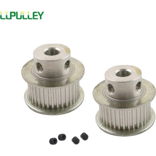 LUPULLEY 2PCS MXL 30T Timing Wheel Pulley 5/6/6.35/7/8/10/12mm Bore 11mm Belt Width Timing Belt Pulley Used on 3D Printer