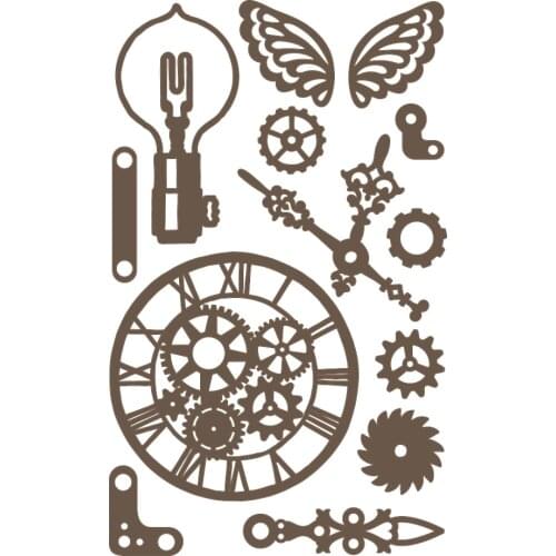 Steampunk Vintage New Metal Cutting Dies Stamps Stencil For 2021 Scrapbook Diary Decoration Embossing Template Diy Greeting Card