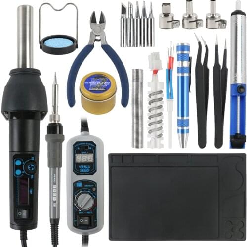 YIHUA 27 In 1 Portable Digital BGA Rework Solder Station Hot Air Electric Soldering Iron Electronic Welding Repair Tools Set