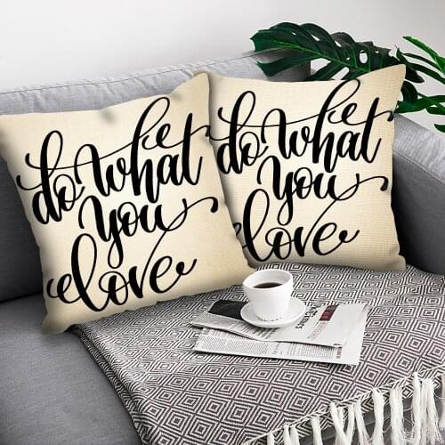 Funny Text Cushion Cover Printed Cushion Case Throw Pillow Cover Home Decoration Car Sofa Decorative Pillowcase Funda Cojin