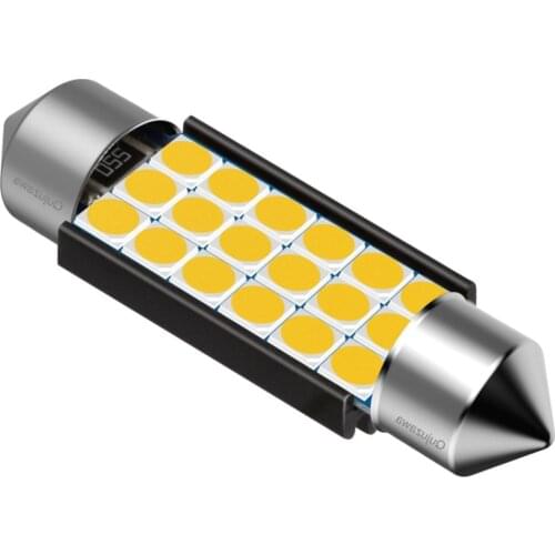 10Pcs Festoon 31mm 36mm 39mm 41mm C5W C10W C3W Super Bright 3030 LED Bulbs Car Dome Lights Auto Interior Reading Lamp Warm White