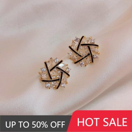 2021 Trend Earrings Korean Temperament Net Red Earrings Personality High-end Earrings Exquisite and Elegant Fashion Earrings