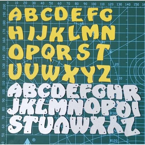 26pcs alphabet letters set Metal Cutting Dies 2021 New craft Scrapbooking Dies cuts stencil emboss paper card making template