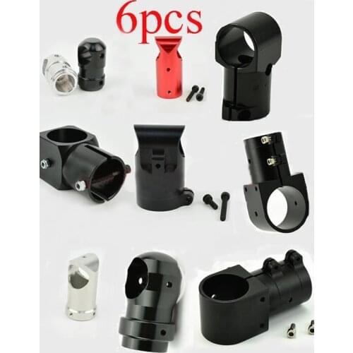 6PCS metal tee joint series D12mm / 14mm / 16mm / 18mm / 20mm/25MM/30MM tripod tee carbon tube holder for UAV