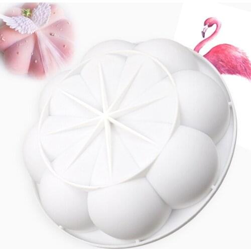 8-Petal Flower Silicone Cake Mold for Chocolate Mousse Jelly Pudding Pastry Ice Cream Dessert Bread Bakeware Decorating Tools