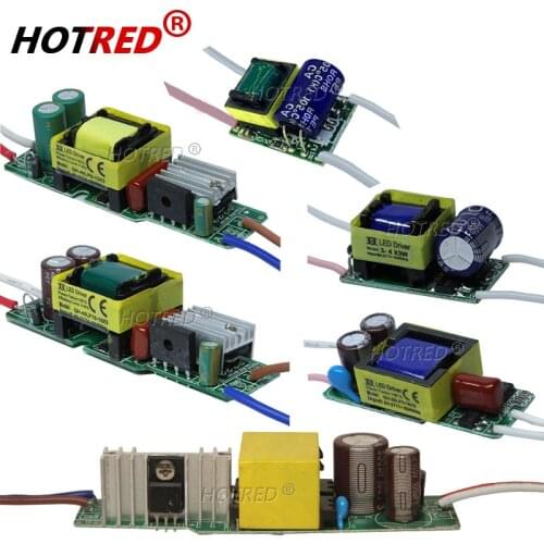 AC85-277V LED Driver 1-2x3w 2-4x3w 6-10x3w 10-18x3w 18-30x3w 600mA 650mA Constant Current Lighting Transformers Power Supply