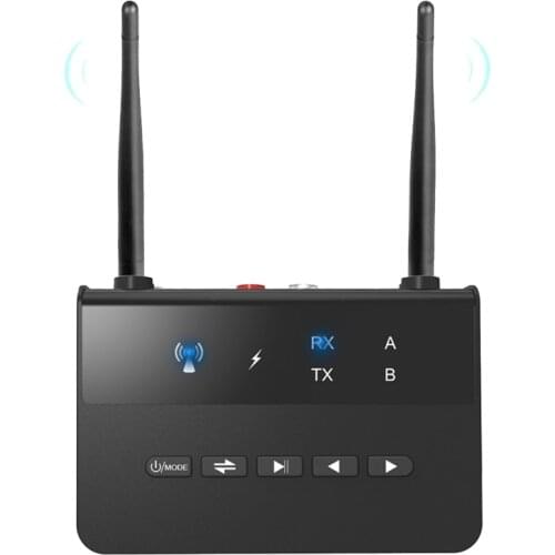 Aptx LL AAC 80M Bluetooth 5.0 Transmitter Receiver 3.5mm AUX RCA USB Stereo o Wireless Adapters Dongle for TV PC Car