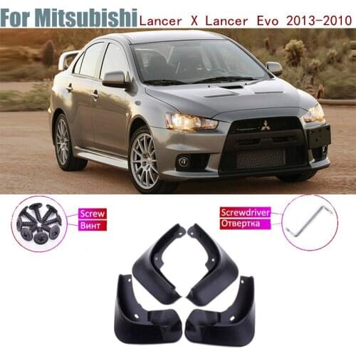 Mudflaps Splash Guards Mud Flap Mudguards Fender Front Rear Styling Car Mud Flaps For Mitsubishi Lancer X Lancer Evo 2013-2010
