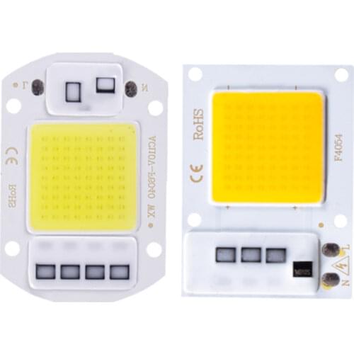 COB LED Lamp Chip AC 110V 220V 10W 20W 30W 50W LED Beads Lamp Box No Need Driver for Flood Light Spotlight Downlight Lighting