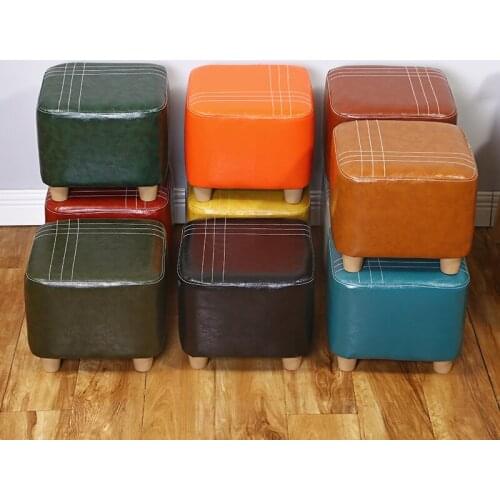 Home Small Step Stool Bedroom Furniture Tatami Futon Pedicure Stool pouf Ottoman Bed Side Table Bean Bag Foot Stool Ottoman