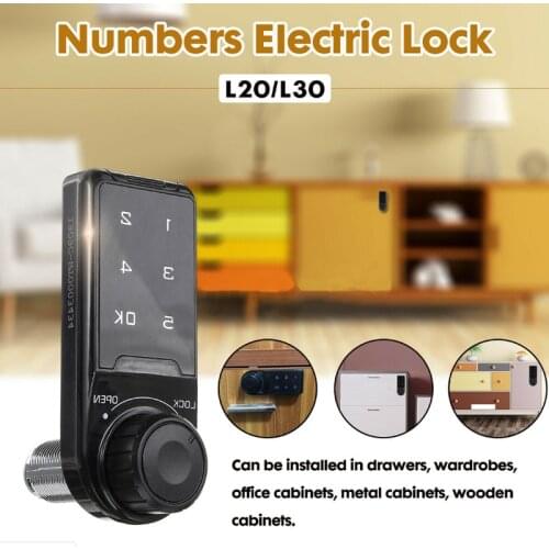Electronic Lock Password Keypad Number Lock File Locker Drawer Letter Box Gym Cabinet Door Access Lock With Emergency Power Hole