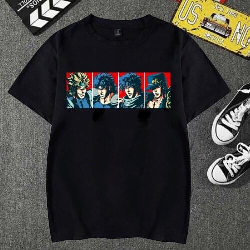 Jojo Bizarre Adventure Funny T Shirt Men Unisex Anime T-shirt Cool Streetwear Graphic Tshirt Fashion Top Tees Male