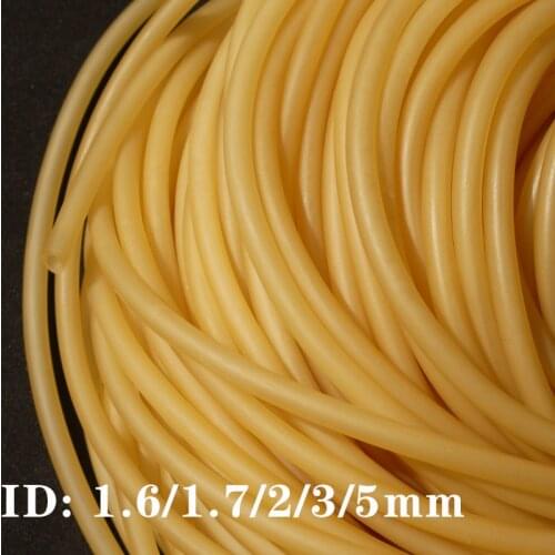ID 1.6 1.7 2 3 5mm Nature Latex Rubber Hoses High Resilient Elastic Surgical Medical Tube Slingshot Catapult