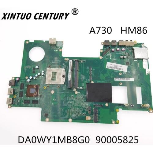 For LENOVO A730 Laptop motherboard DA0WY1MB8G0 90005825 HM86 DDR3 Notebook Mainboard 100% test