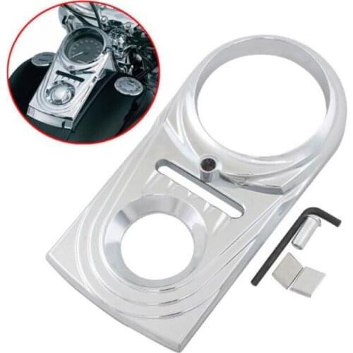 Motorcycle Dash Panel Insert Cover Die Cast Sculpted For Harley Dyna Wide Glide FXDWG Softail FLST FLSTS FXST