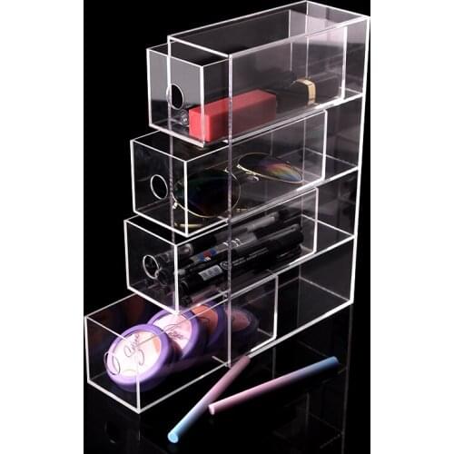 Home Office, Desk Organizer Storage Station for Storing Gel Pens, Erasers, Tape, Push Pins, Pencils, Markers, Drawers arcylic