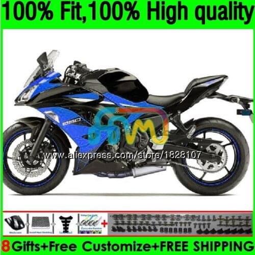OEM Injection For KAWASAKI Bodys 650R ER6 F ER 6F 17 157BS.74 650R-ER6F ER-6F ER6F 17 18 19 2017 2018 2019 Fairings Factory blue