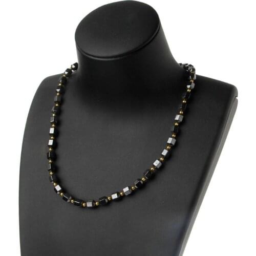 Black Hematite Magnetic Therapy Necklace Pain Relief for Neck Arthritis Shoulder health Jewerly