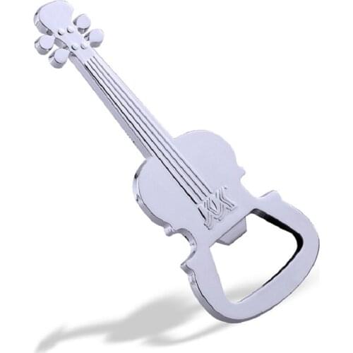 Personalized Guitar Shape Beer Bottle Opener Zinc Alloy Metal Bottle Opener Small Wedding Favors for Guests Kitchen Gadgets