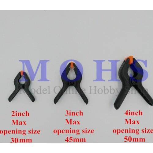 High quality 10pcs/lot 2 3 4 inch plastic steel clips high strength clip aircraft boat model building repair tools plastic clip