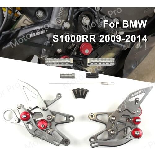 Adjustable Footrests For BMW S1000RR 2009 - 2014 Foot Rest Pegs Rearset Pedal S 1000 RR S1000 1000RR 2010 2011 2012 2013 GOLD