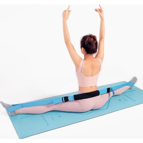 Yoga tension belt straight horse training split tension belt horizontal fork dance practice elastic belt soft opening lacing