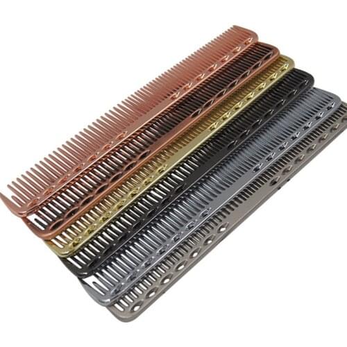 Hair Brush Men Women Aluminum Metal Cutting Comb Hair Hairdressing & Barbers Salon Combs Professional Barbers Hairbrush