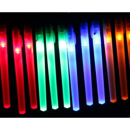 Lot 10pcs Color LED Flash Glow Light Stick,Breakaway Lanyard&Plastic Clip,Button Cell included,Promotion Customized Party Gift